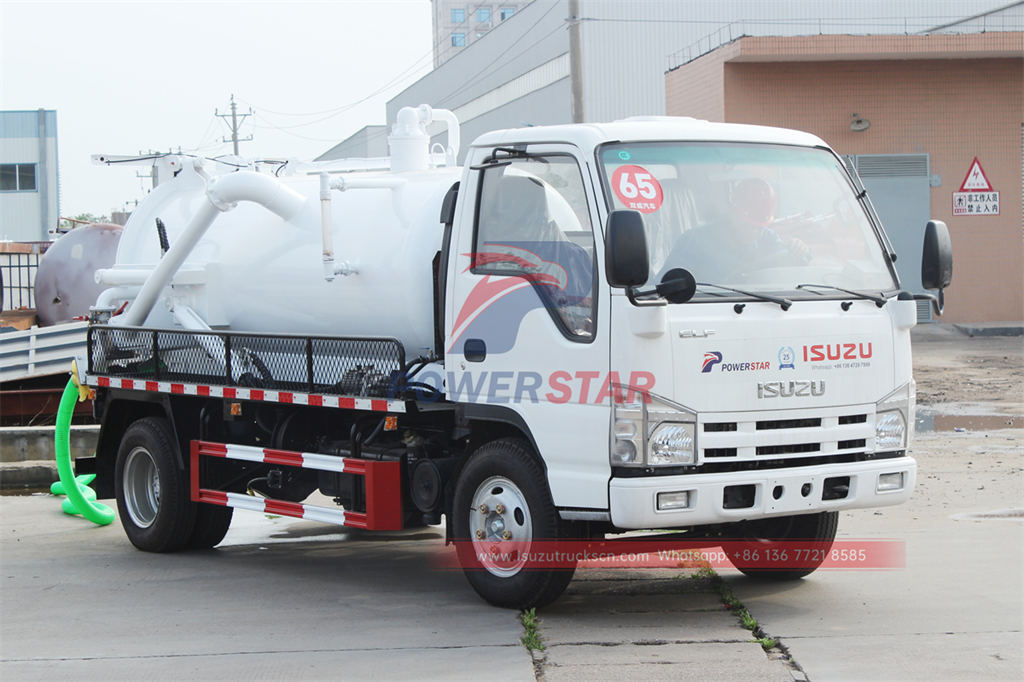 Factory supplying ISUZU vacuum tank truck
