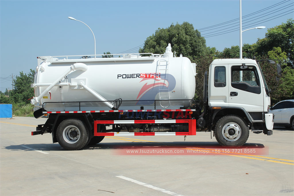 Good price ISUZU FTR 10CBM sewer vacuum truck for sale