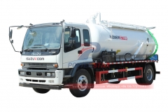 سعر جيد ISUZU FTR 10CBM شاحنة فراغ المجاري للبيع