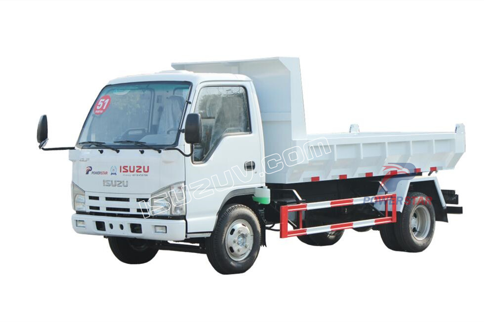 factory Isuzu mini elf tipper truck for sand