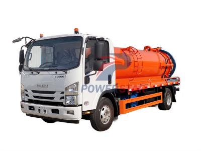 ISUZU NKR vacuum suction truck 5000 liters