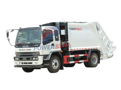 FTR 4HK1 Isuzu Rear Loading Garbage Compactor Truck