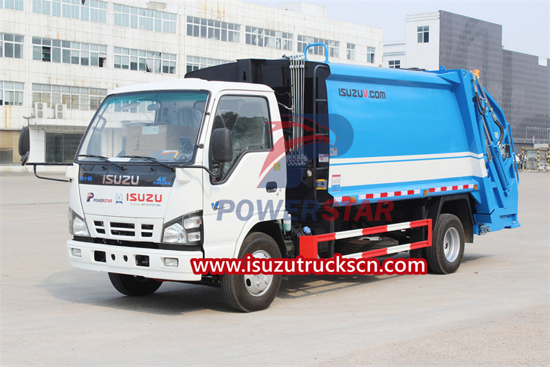 ISUZU NKR 8CBM waste compactor truck for sale