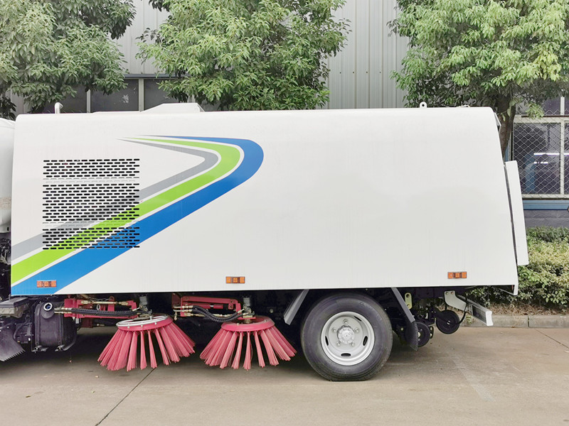 Isuzu NPR street cleaner truck
