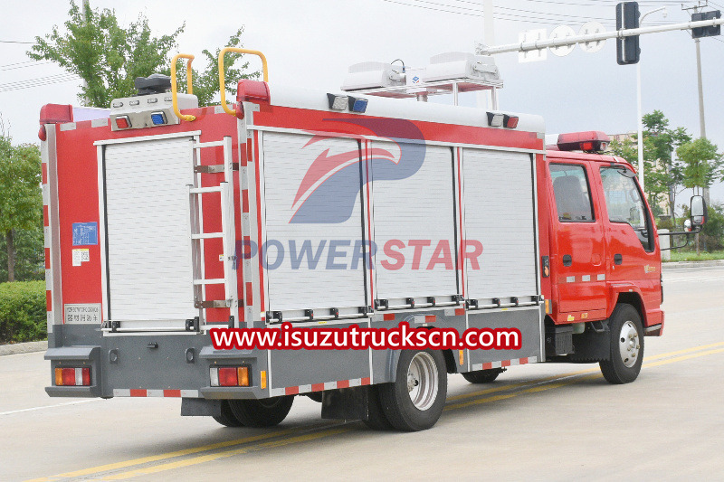 Isuzu NKR emergency lighting rescue fire fighting engine truck