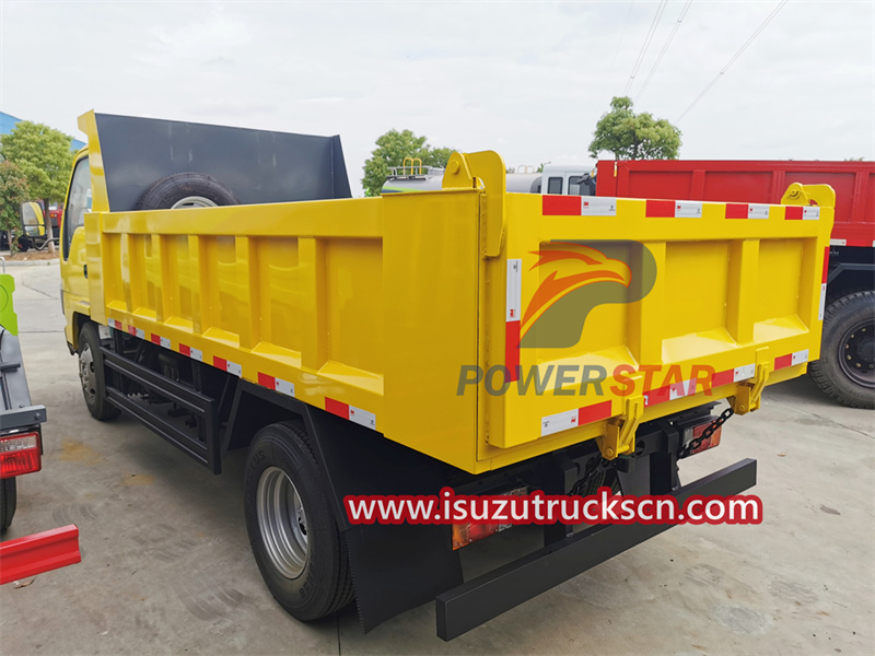 Isuzu 2ton mini rear dumper truck with factory direct sale