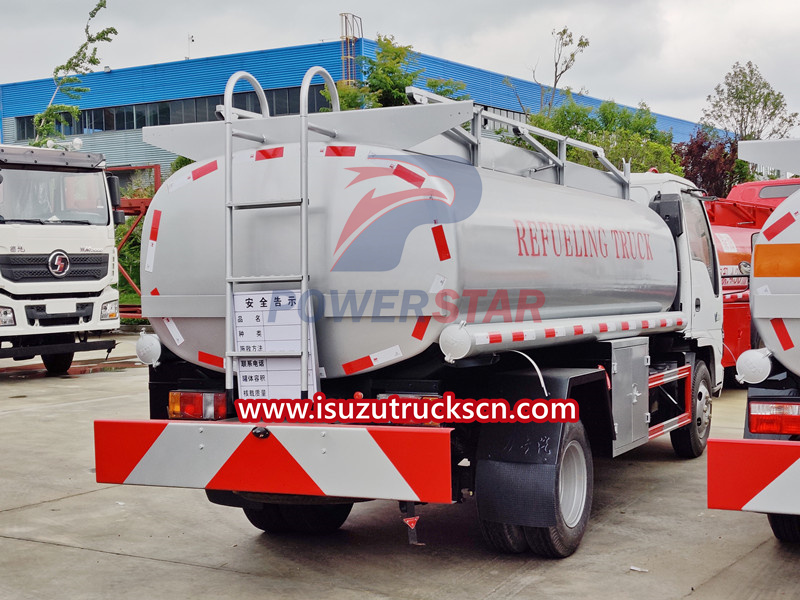 Top Isuzu NKR 5CBM mobile refueling trucks for sale