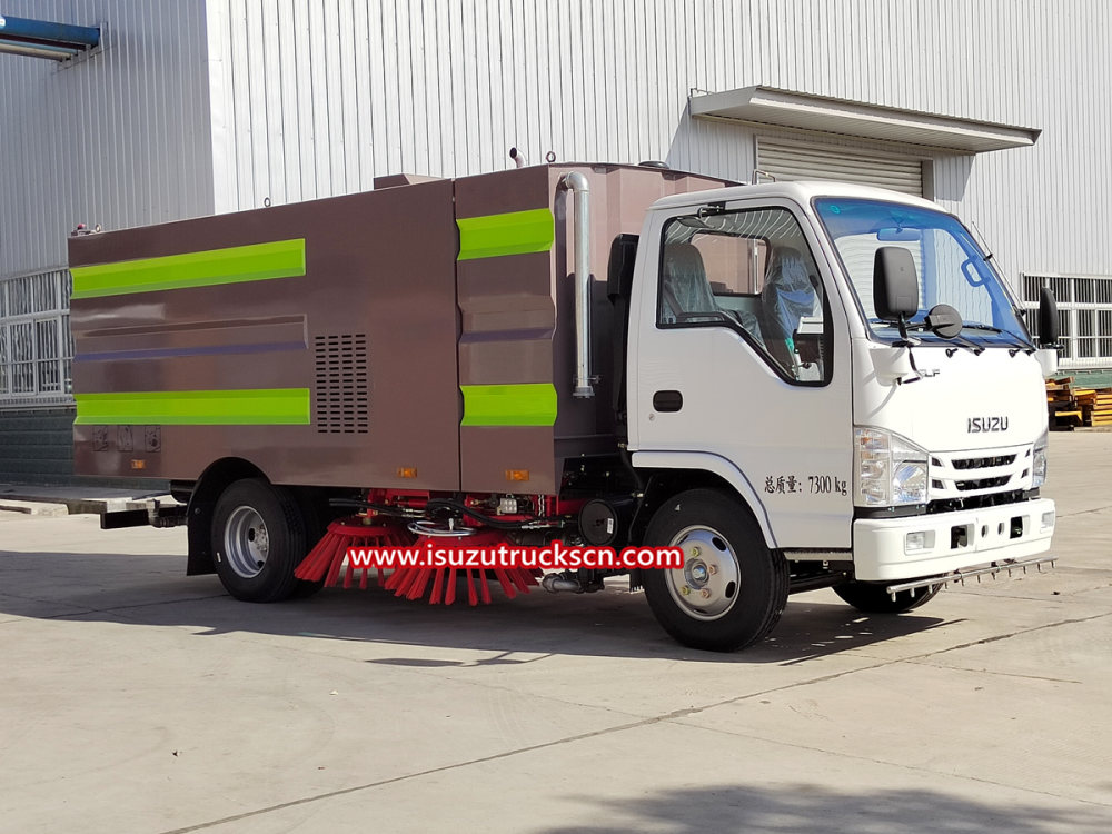 Isuzu brand Broom Mechanical Sweeper Truck