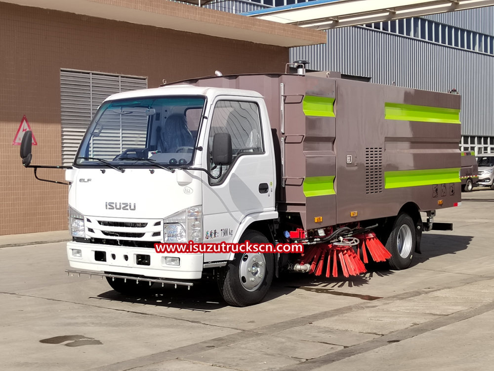 Isuzu brand Broom Mechanical Sweeper Truck
