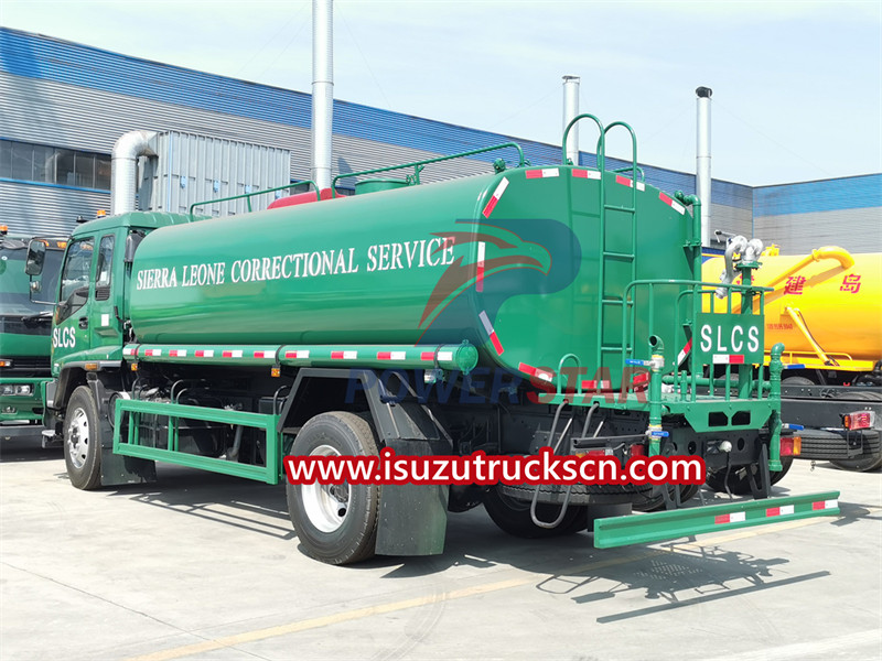 ISUZU FVR water tanker truck for Sierra Leone