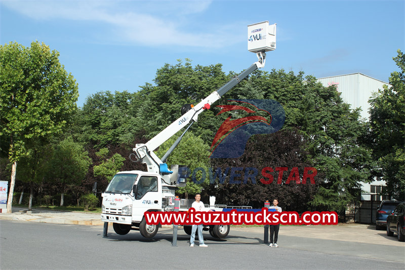 ISUZU truck mounted aerial platform for sale