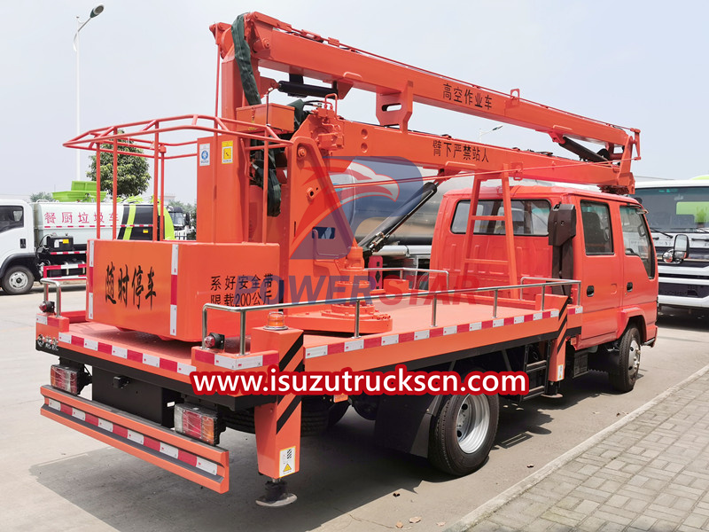 Isuzu NKR 14m folding type aerial work platform truck