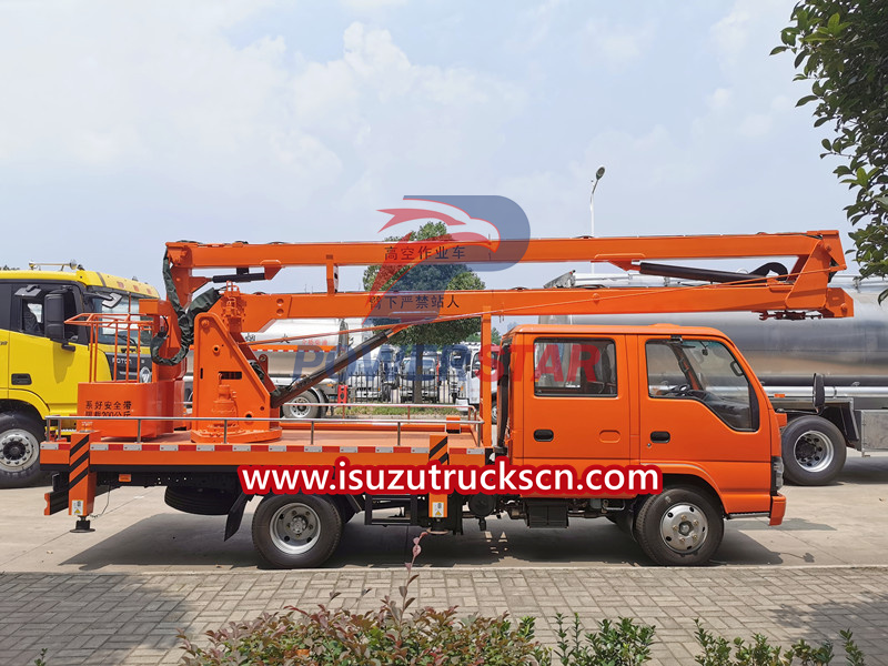 Isuzu NKR 14m folding type aerial work platform truck