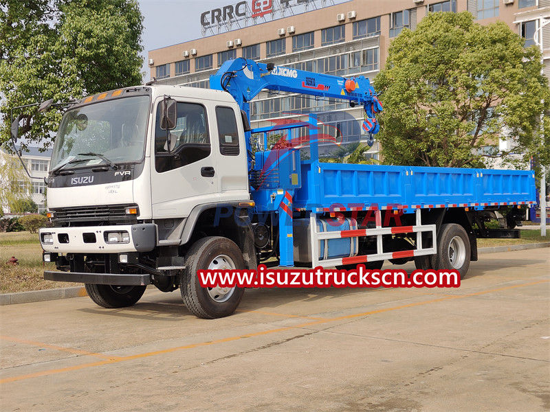 ISUZU FVR off-road truck mounted crane