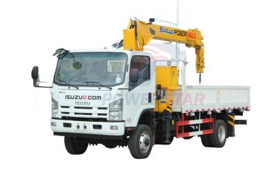 Isuzu 5Tons truck mounted crane/mini crane price/mini truck mounted crane