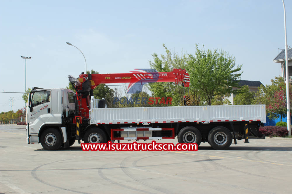 Isuzu Giga hydraulic stiff boom loader crane Palfinger