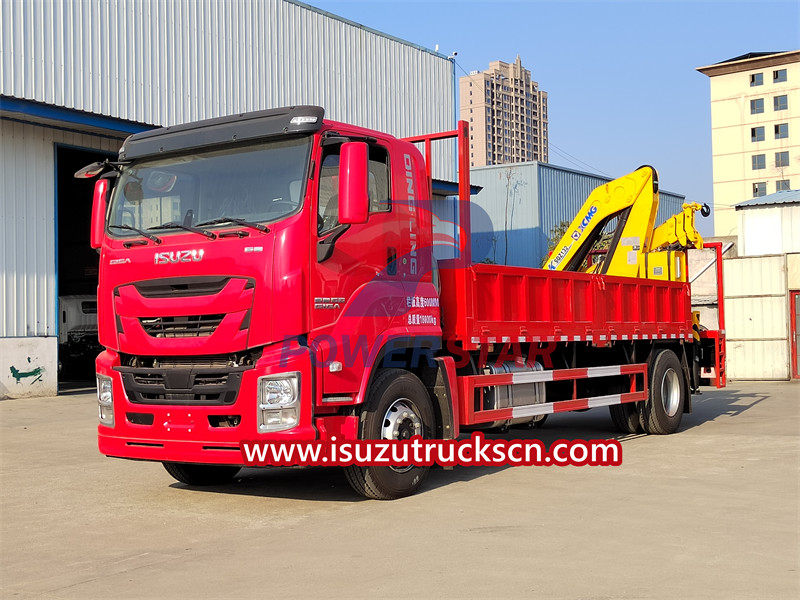 ISUZU truck mounted articulated crane XCMG
