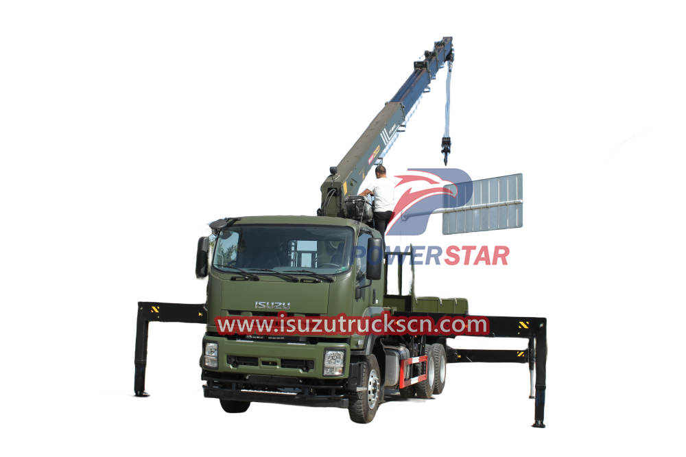 New used Military Isuzu Giga Truck Mounted 16tons Palfinger SPS40000 Telescopic Boom Cranes