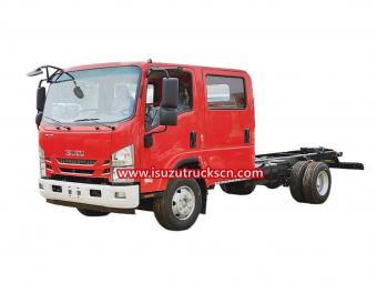 Factory price ISUZU NPR fire trucks chassis 4HK1-TCG double cabin chassis