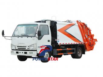 Isuzu 100P 6cbm rear loader refuse truck - شاحنات باور ستار
    