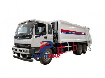 Isuzu 25 cbm refuse compactor truck - شاحنات باور ستار
    