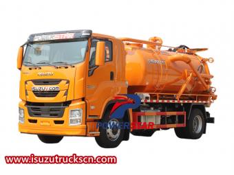 Customized ISUZU FVR combined sewer cleaner truck