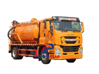 Isuzu FVR GIGA combined jetting truck