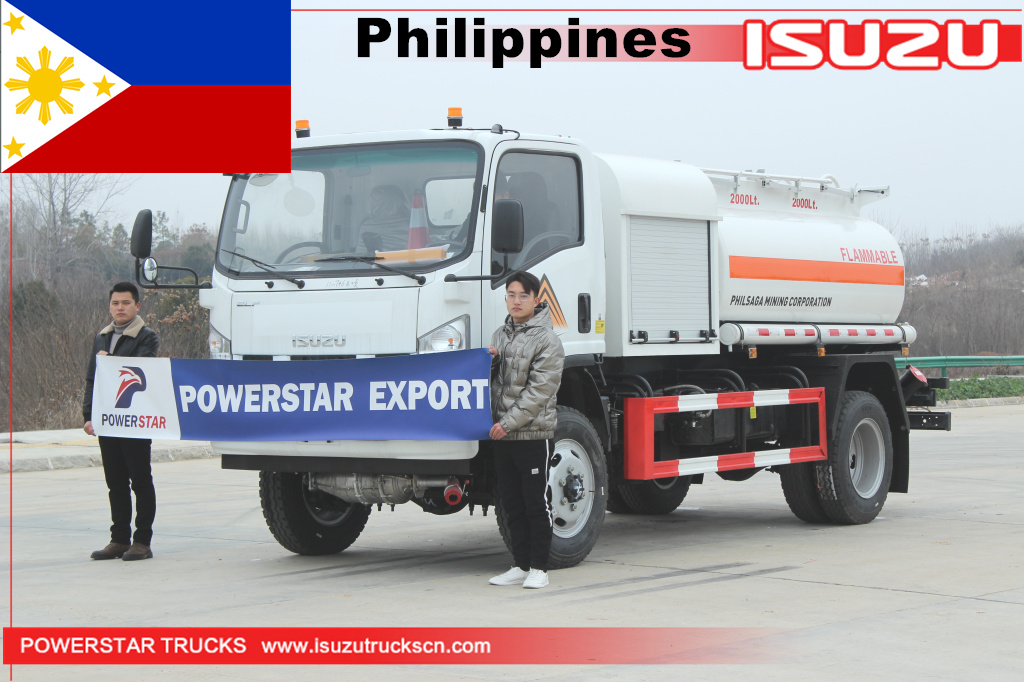 الفلبين - ايسوزو 4 × 4 خزان زيت وقود الدفع بجميع العجلات مع موزع
