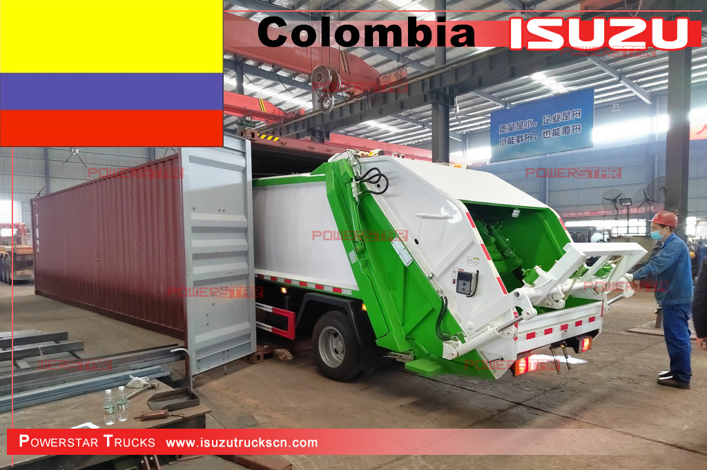 كولومبيا - 2 وحدة شاحنة ضاغطة رفض ISUZU NPR
