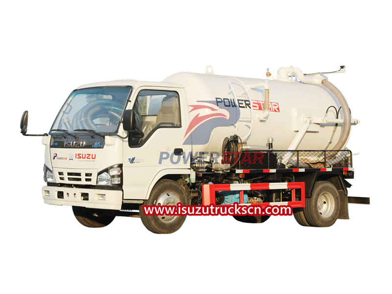 كيفية تشغيل شاحنة شفط فراغ isuzu 600P