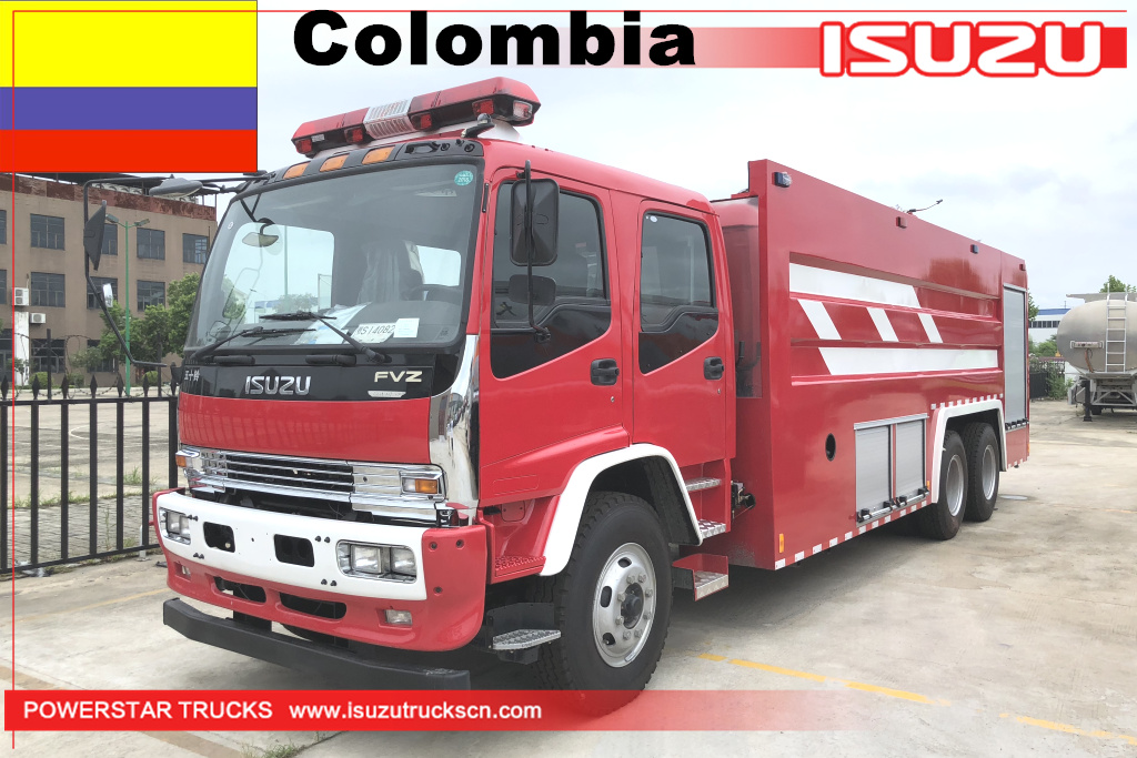 colombia - 1 وحدة مياه إطفاء شاحنة ايسوزو