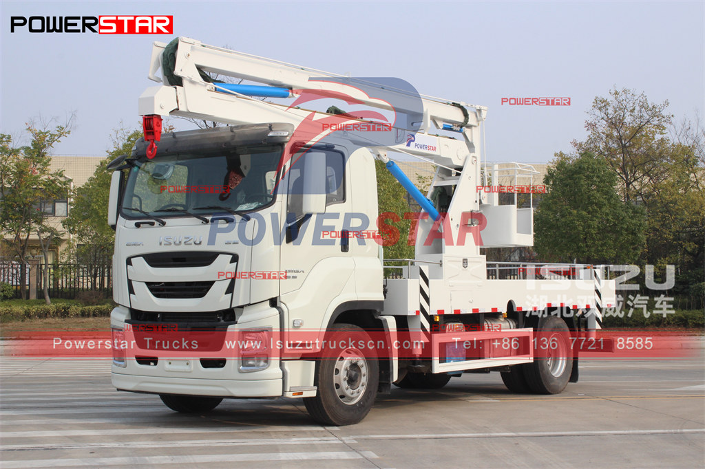 ISUZU GIGA 20m Manlifter truck aerial platform save truck truck Export to الفلبين مانيلا
