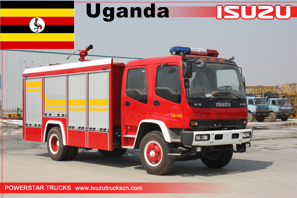 uganda- 1 وحدة من إيسوزو رغوة النار شاحنة