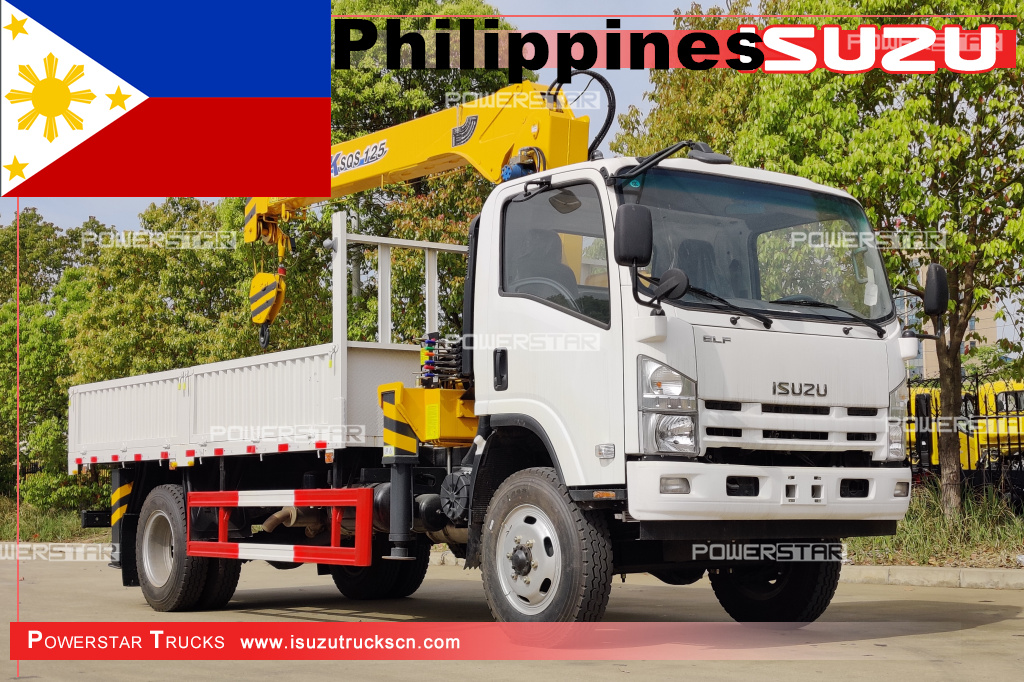 الفلبين - ISUZU 4X4 NPR / ELF Boom Crane Trucks
