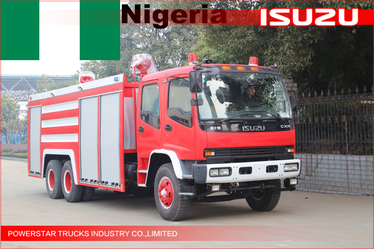 3untis الثقيلة ايسوزو رغوة النار شاحنة لنيجيريا