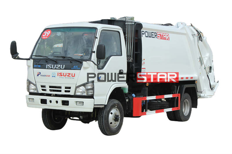 ما هي المكونات الرئيسية لشاحنة ضاغطة القمامة على الطرق الوعرة Isuzu 4x4