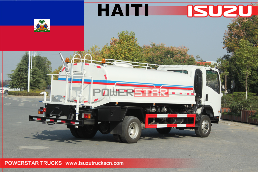 هايتي - 2 وحدة ايسوزو 4x4 4WD شاحنات رش مياه الشرب
