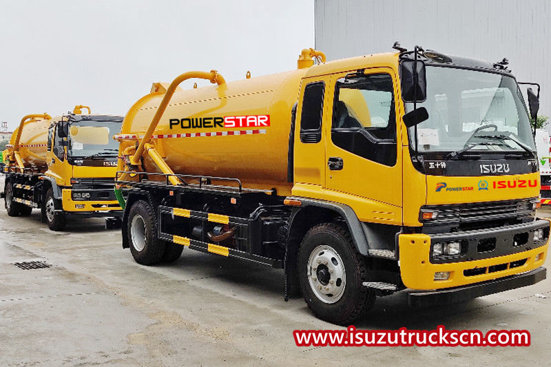 شاحنة شفط مياه الصرف الصحي الجديدة ISUZU FTR سعة 14000 لتر