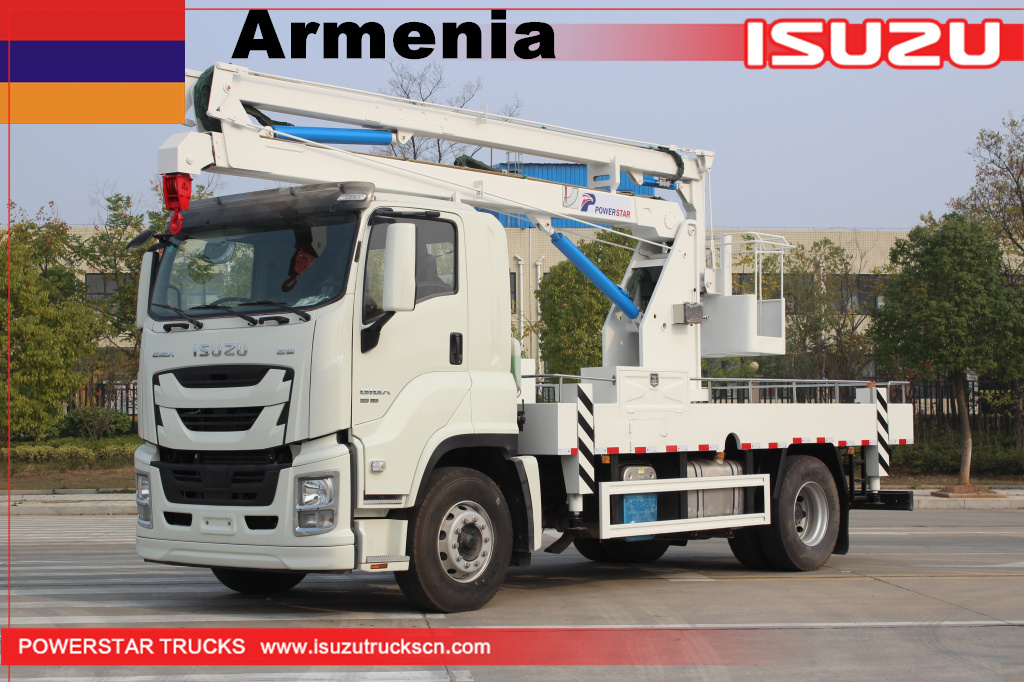 armenia - 1 unit isuzu giga 20m manlift truck