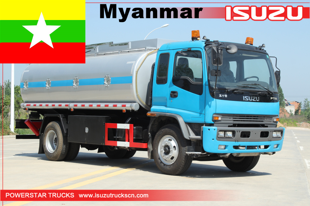 ميانمار - ايسوزو FTR ناقلة وقود العربة

