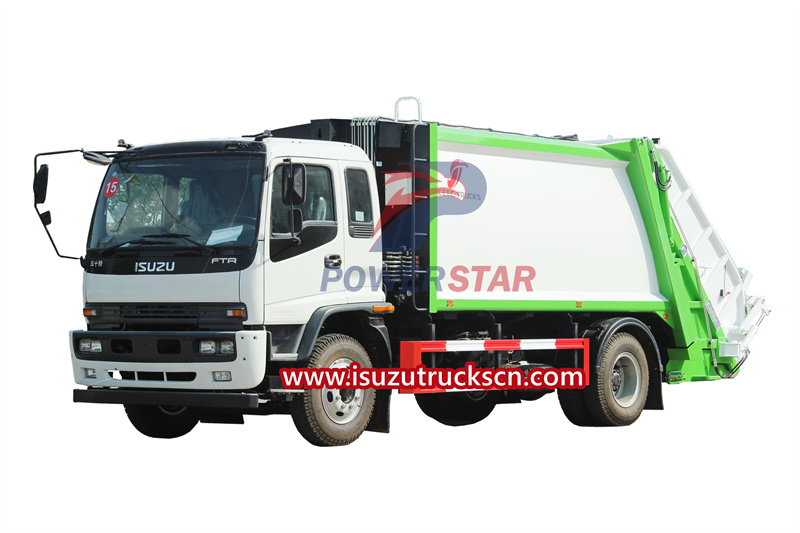 كيفية استخدام شاحنة القمامة الضاغطة Isuzu FTR