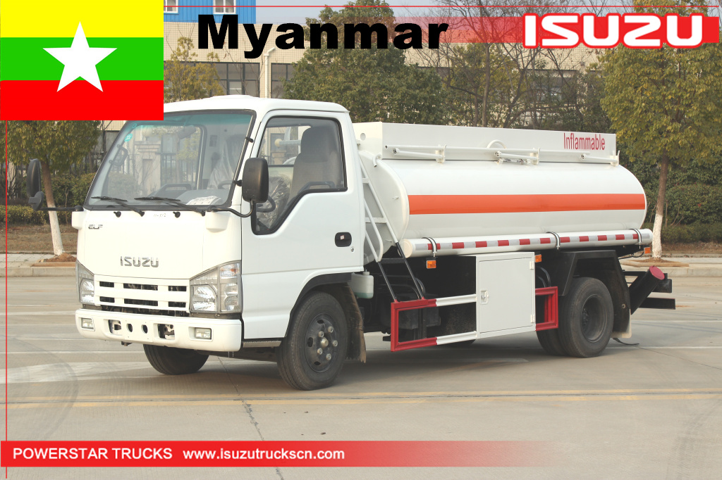 ميانمار - 1 وحدة الصهريج لنقل الوقود شاحنة ايسوزو
