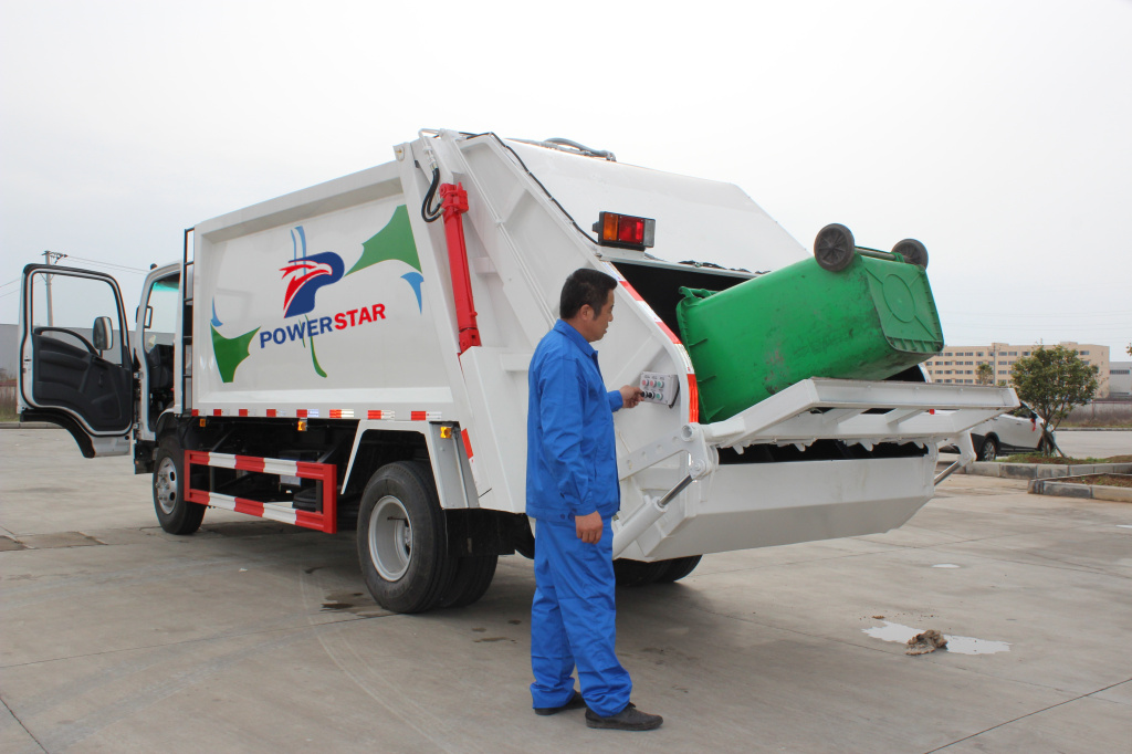 كيفية اختبار القمامة الضاغطة شاحنة ايسوزو جامع النفايات المركبة؟ 