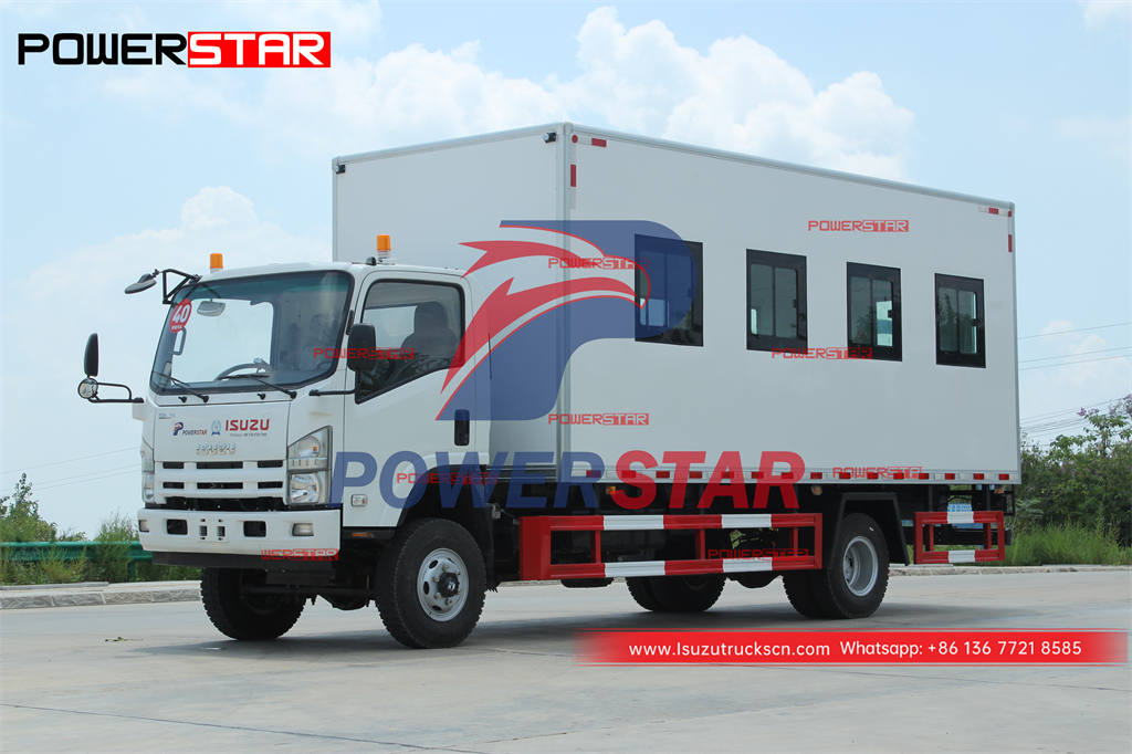 إثيوبيا - تصدير شاحنة نقل الركاب ISUZU 700P 4 × 4 من مصنع POWERSTAR
