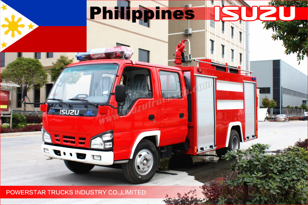 1unit ايسوزو NKR77 النار مركبة الإنقاذ إيصالها إلى الفلبين