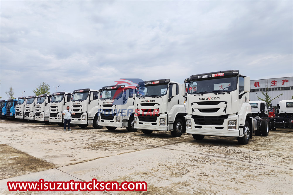 تم طلب هيكل شاحنة Isuzu VC66 FTR بـ 15 وحدة من قبل عميل أوروبي