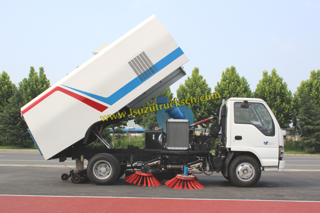 غانا 5cbm الصنع مخصصة ايسوزو الطريق كاسحة شاحنة 