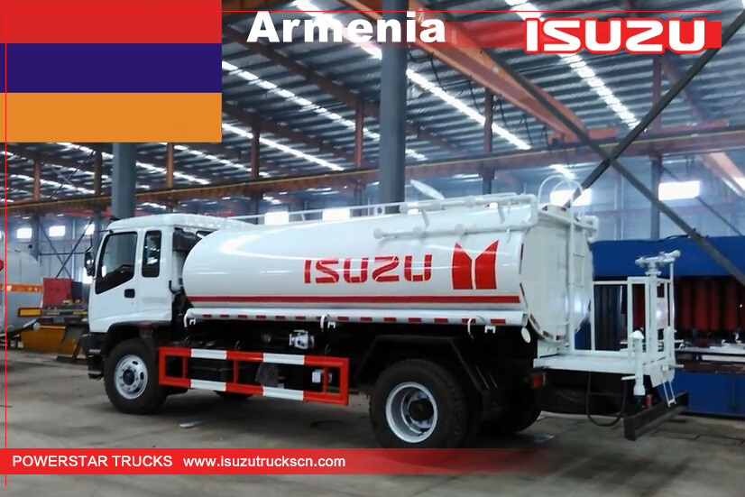 أرمينيا - 1 وحدة المياه شاحنة صهريج لنقل المياه إيسوزو