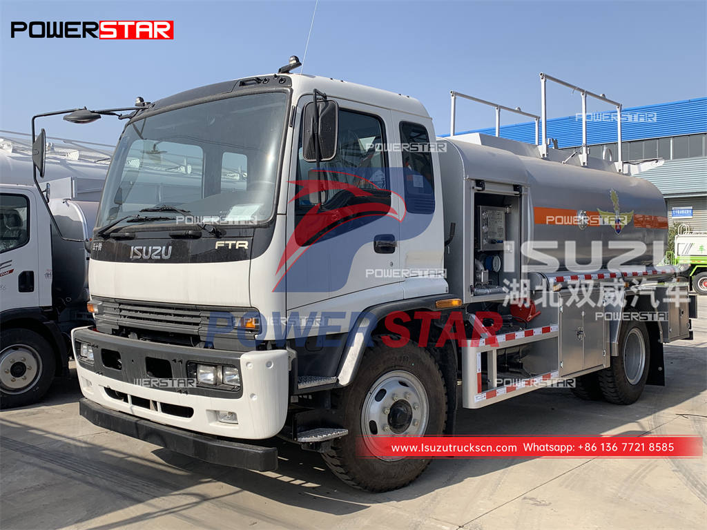 كمبوديا - تم تصدير شاحنة تزويد الطائرات بالوقود ISUZU FTR 10000 لتر
