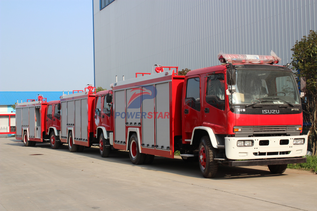 العرض المهنية شاحنة إطفاء ايسوزو شاحنة إطفاء الحريق الكفاح من نوع رغوة الماء
